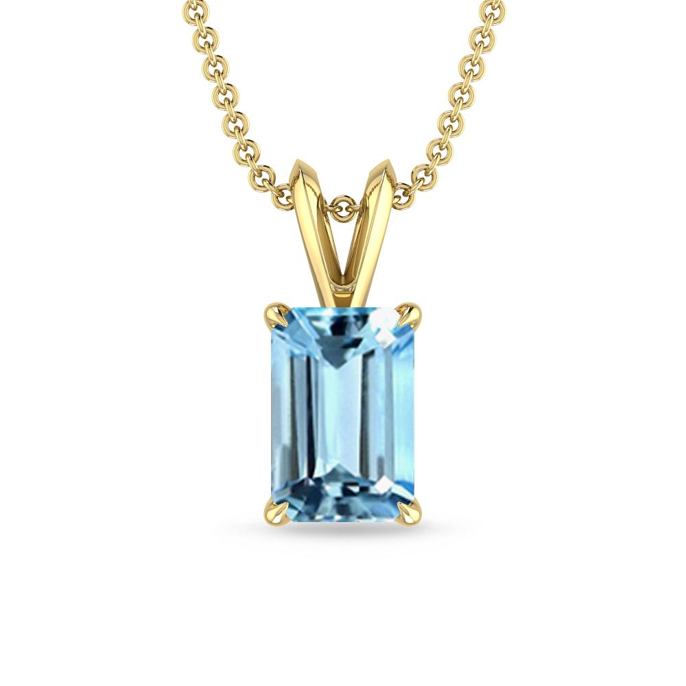 Yellow Gold - Aquamarine