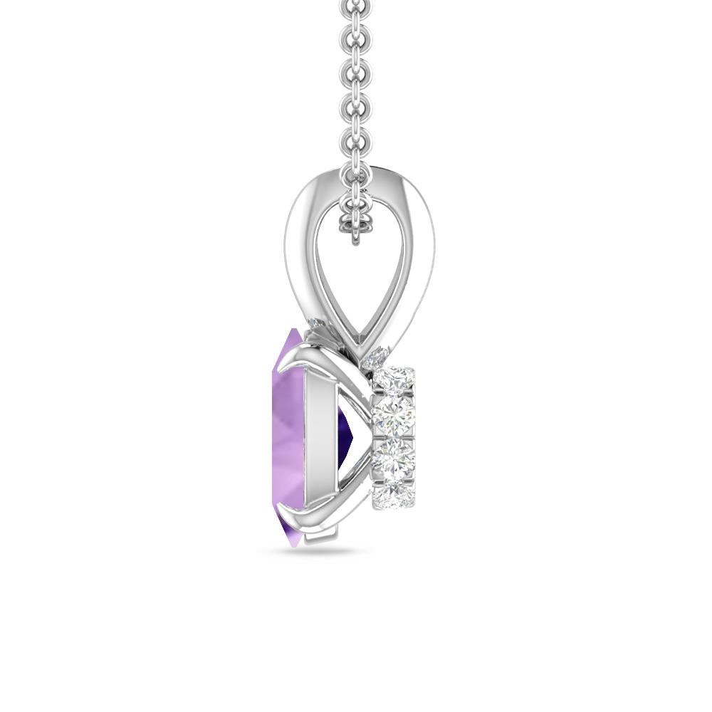 White Gold - Amethyst