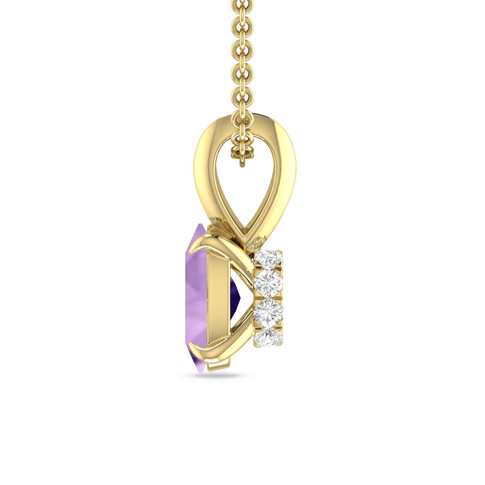 Yellow Gold - Amethyst