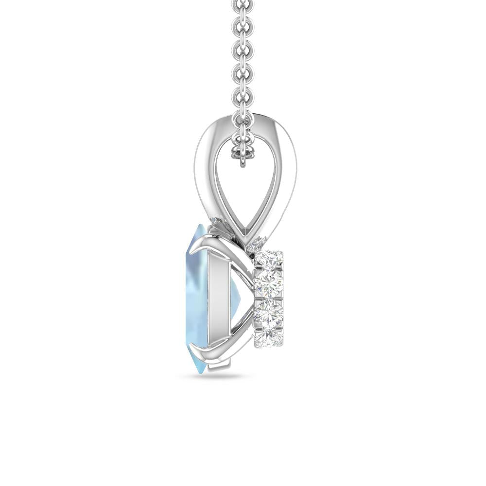 White Gold - Aquamarine