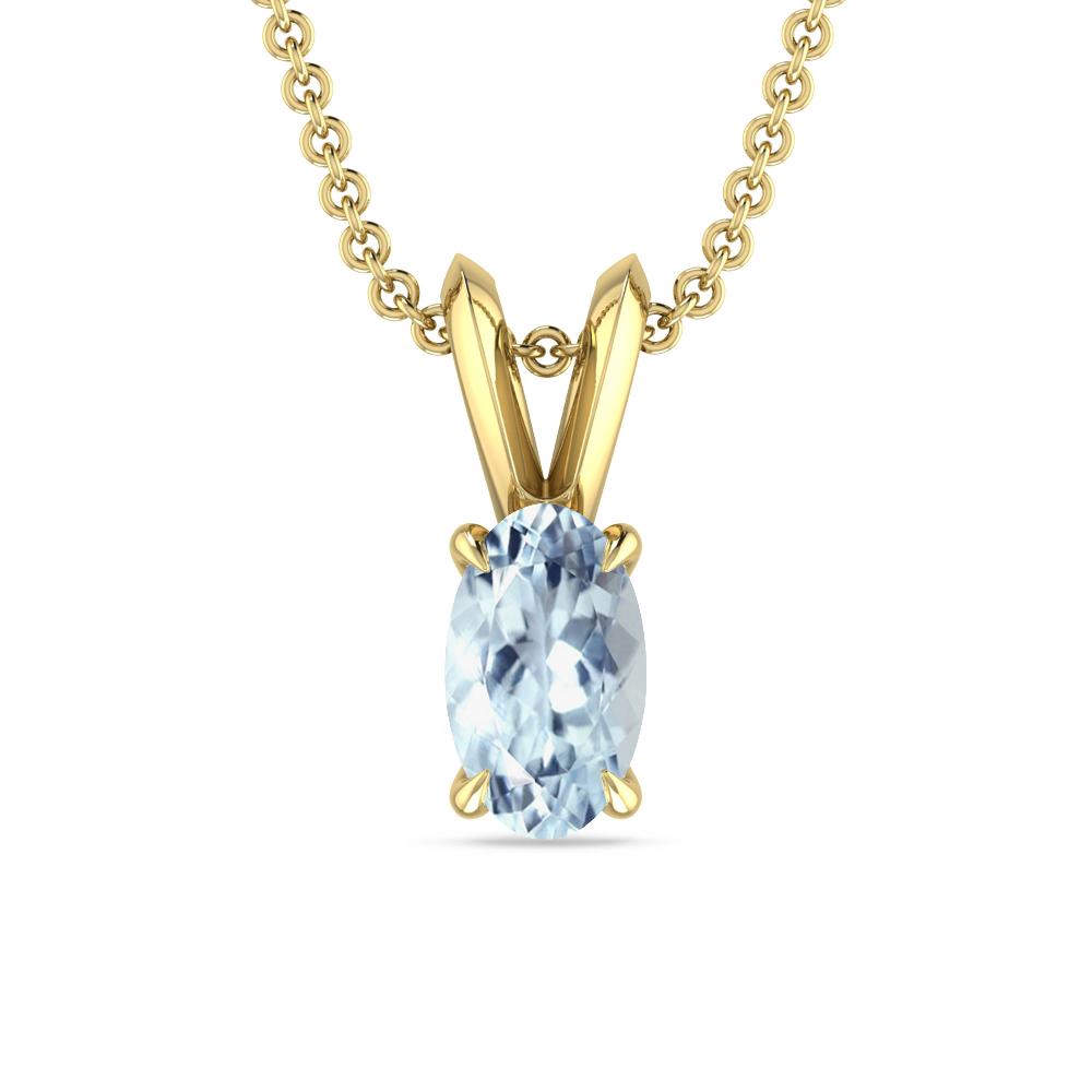 Yellow Gold - Aquamarine