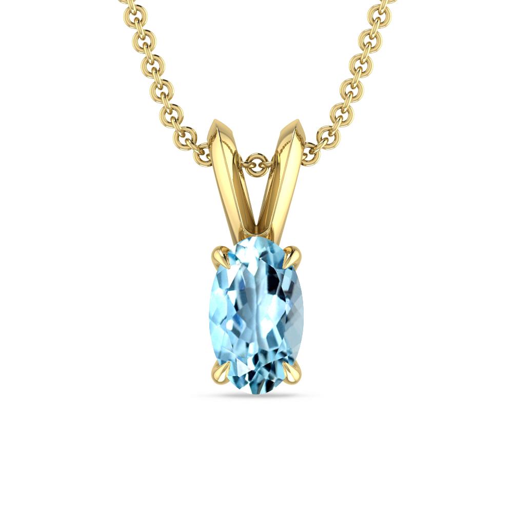Yellow Gold - Aquamarine