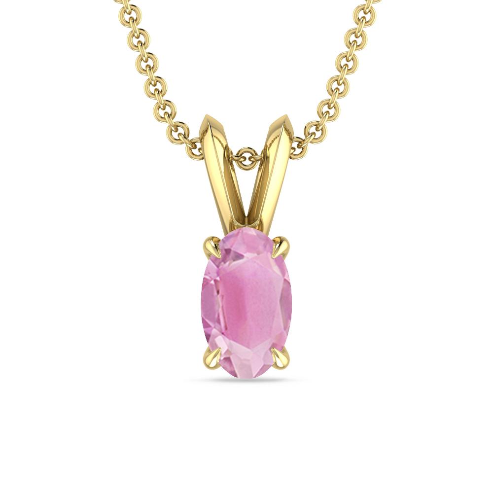 Yellow Gold - Pink Tourmaline