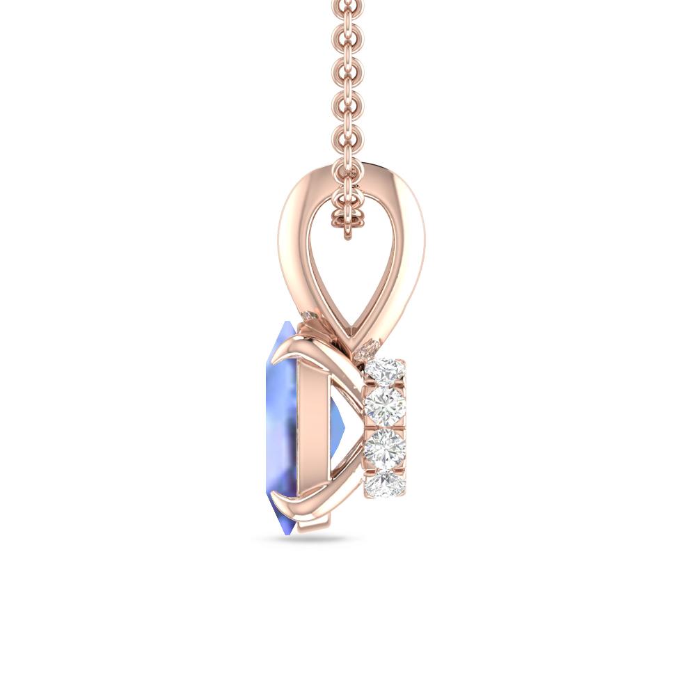 Rose Gold - Tanzanite