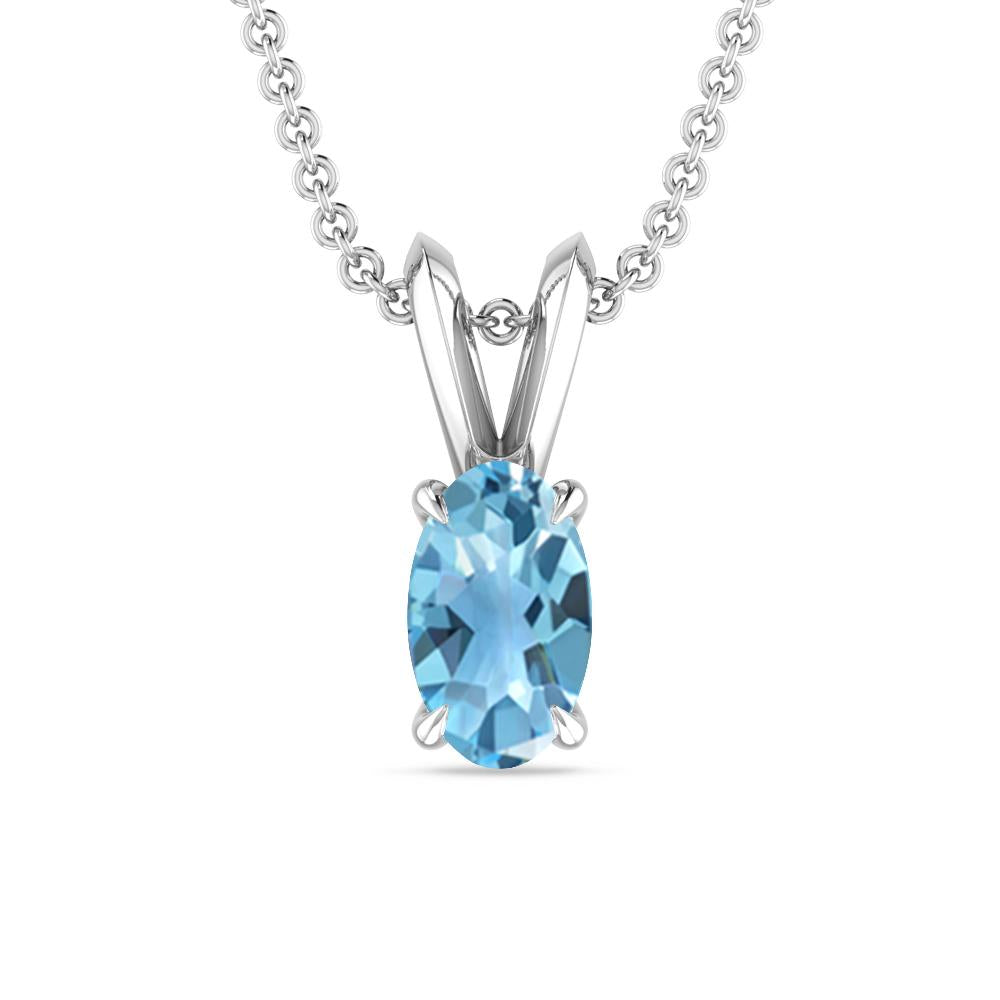 White Gold - Blue Topaz