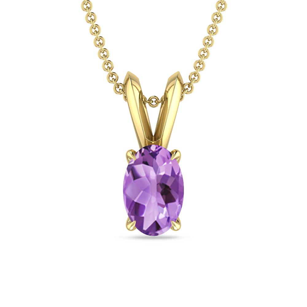 Yellow Gold - Amethyst