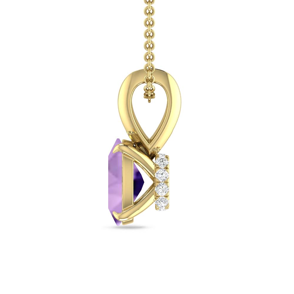 Yellow Gold - Amethyst