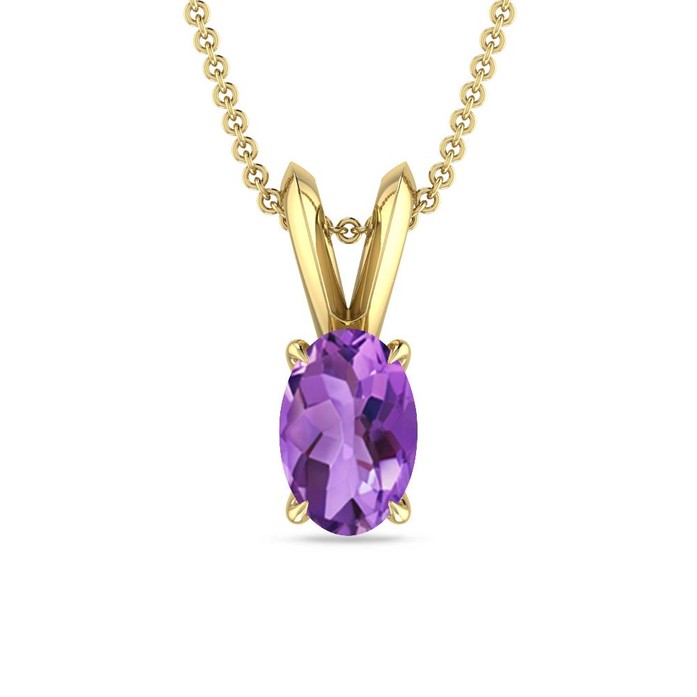 Yellow Gold - Amethyst