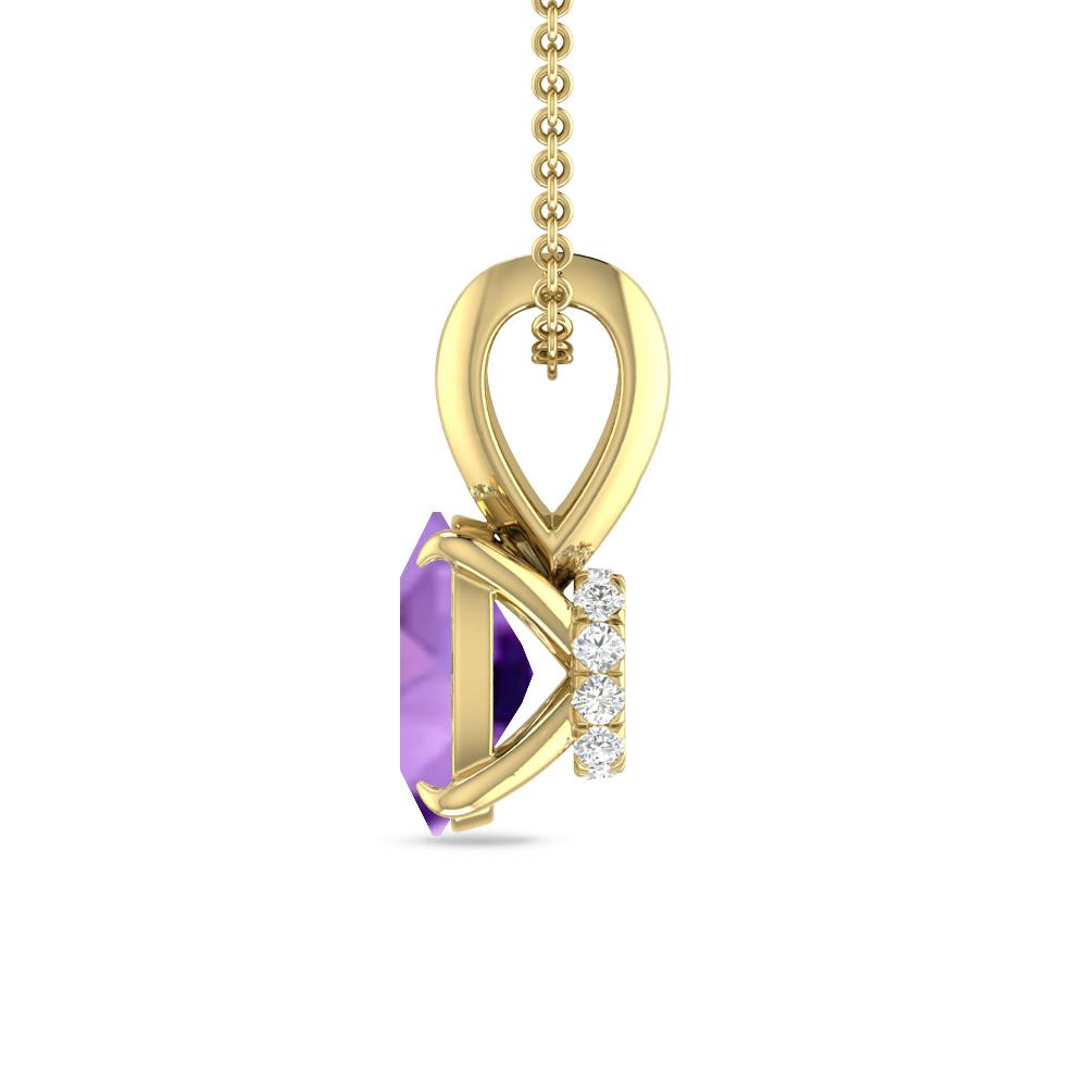 Yellow Gold - Amethyst