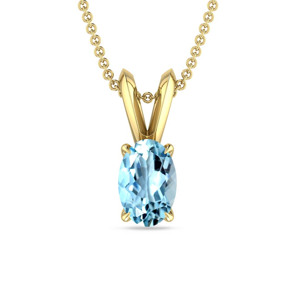 Yellow Gold - Aquamarine