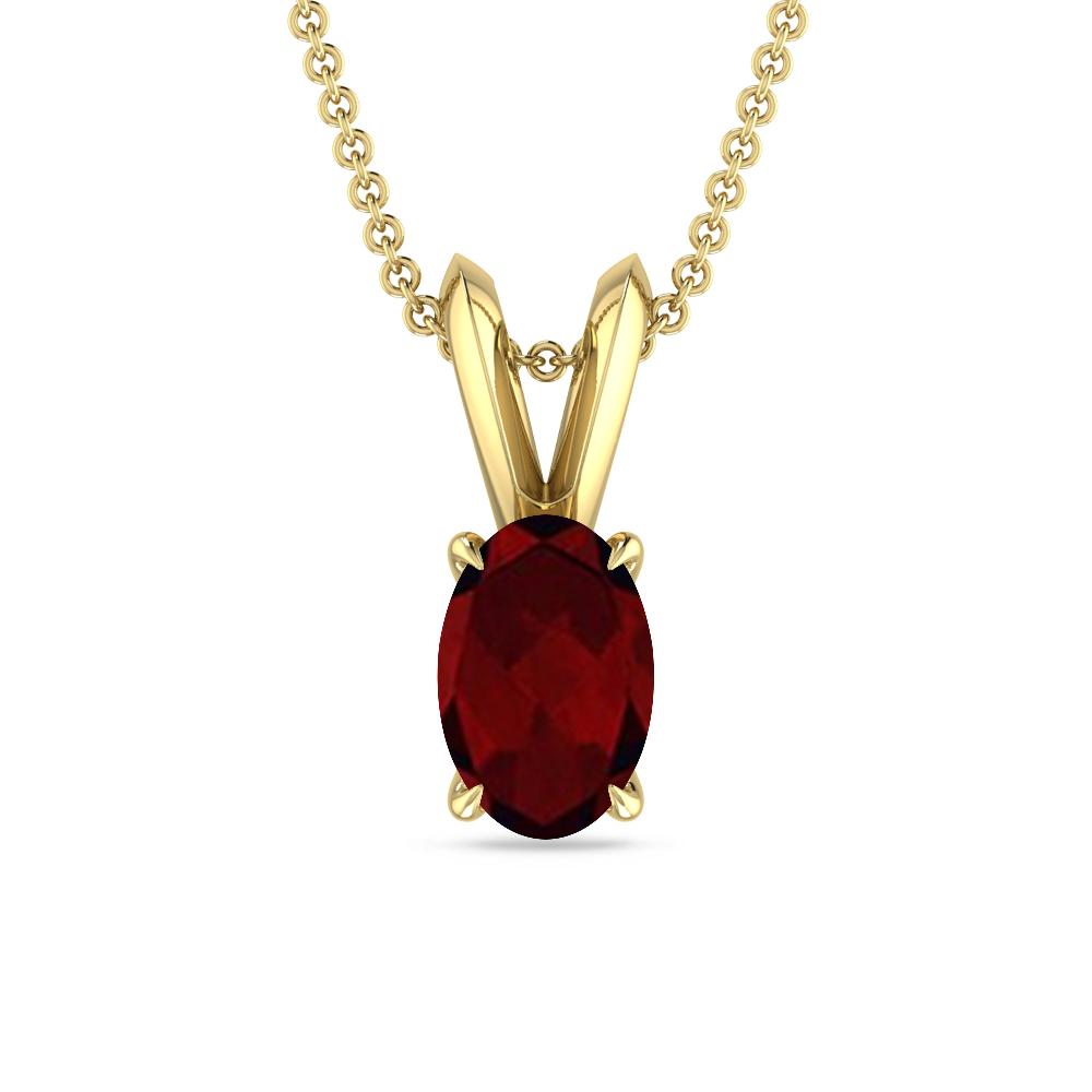 Yellow Gold - Garnet
