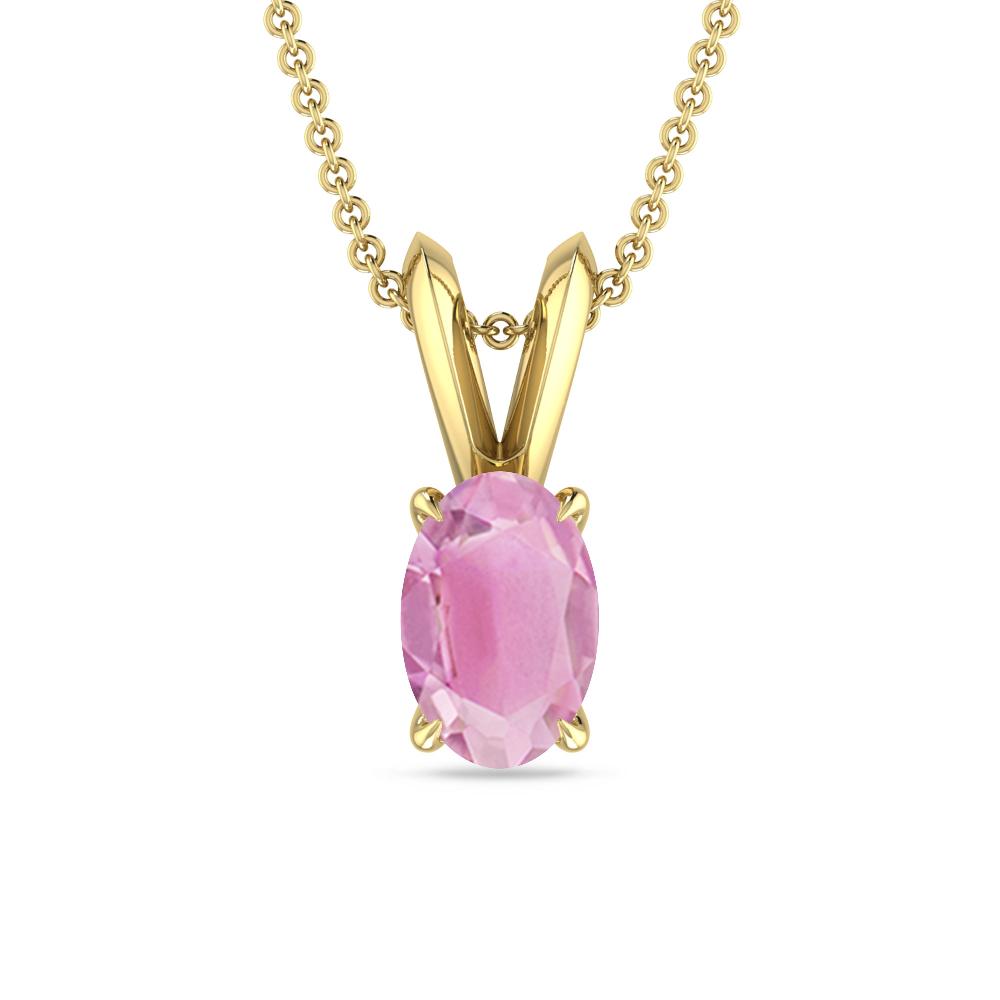 Yellow Gold - Pink Tourmaline