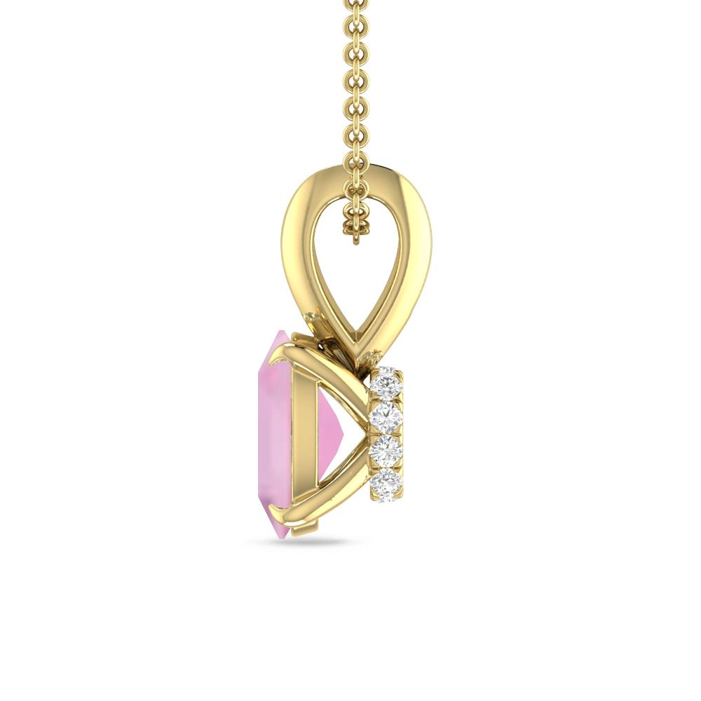 Yellow Gold - Pink Tourmaline