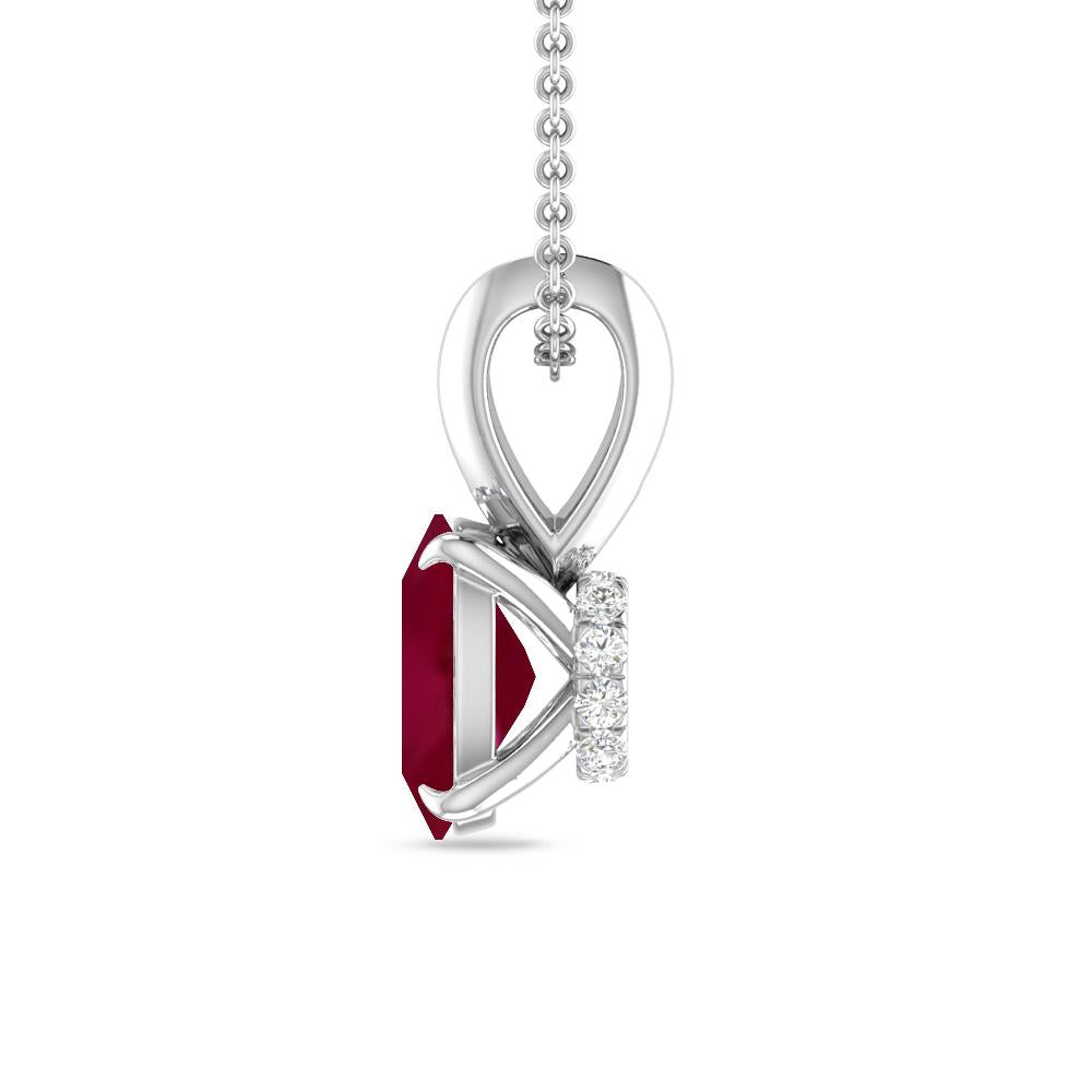 White Gold - Ruby