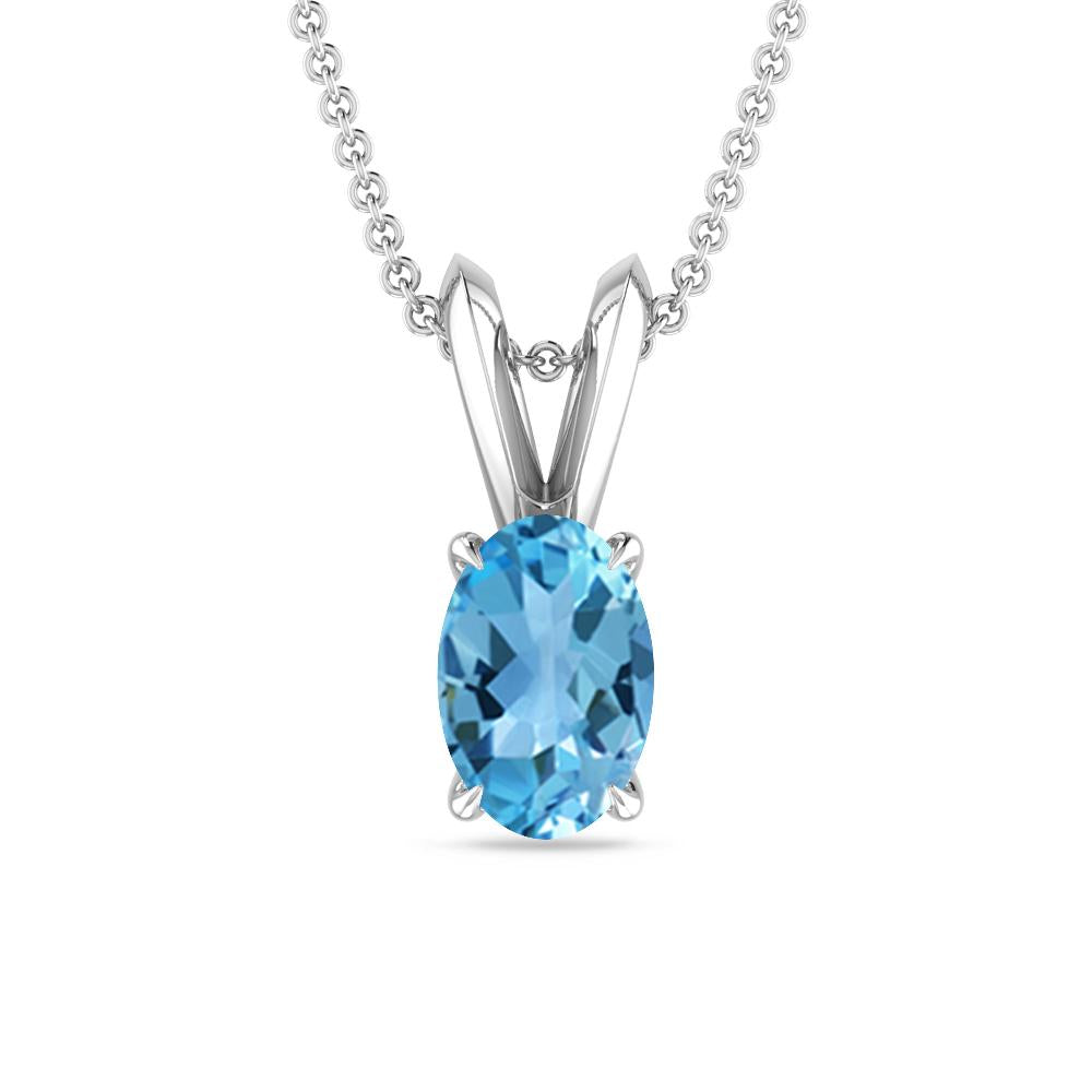 White Gold - Blue Topaz