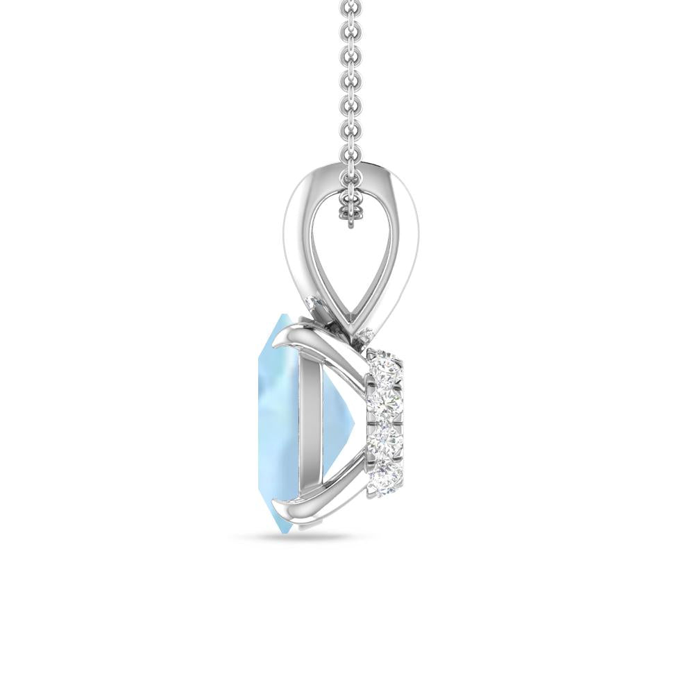 White Gold - Aquamarine