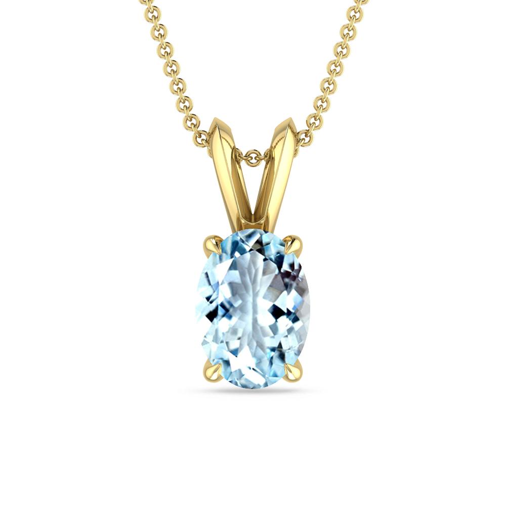 Yellow Gold - Aquamarine