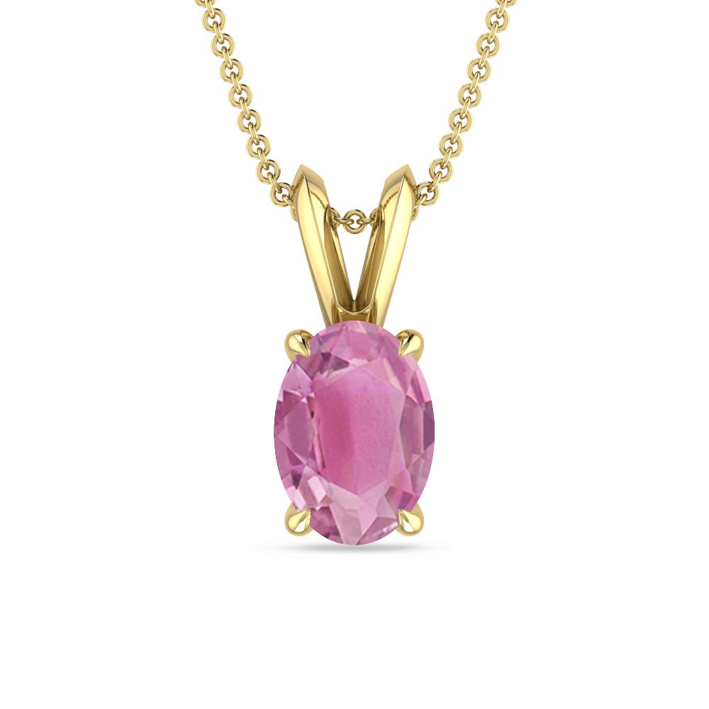 Yellow Gold - Pink Tourmaline