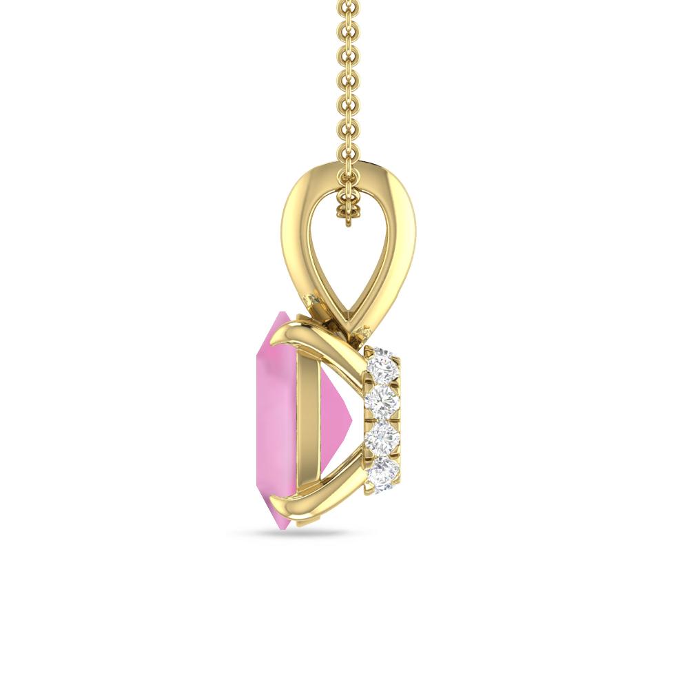 Yellow Gold - Pink Tourmaline