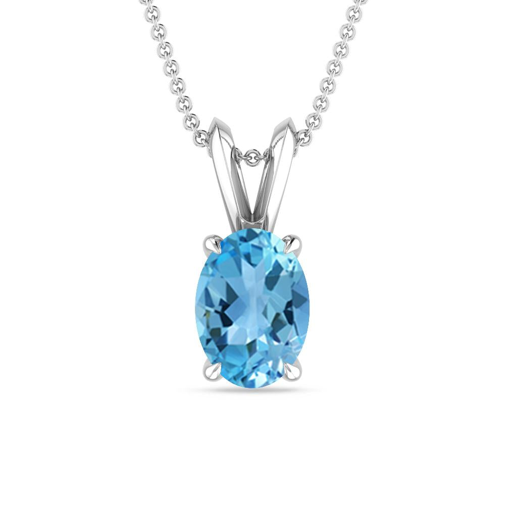 White Gold - Blue Topaz