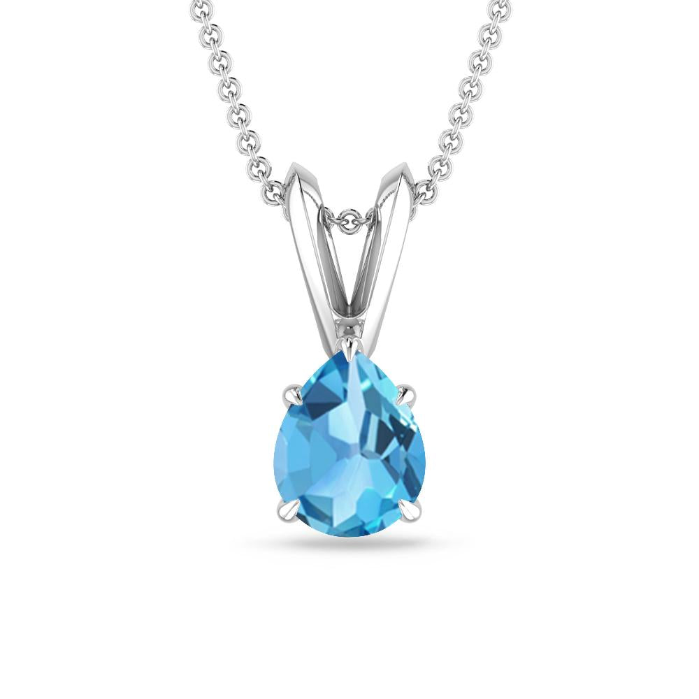 White Gold - Blue Topaz