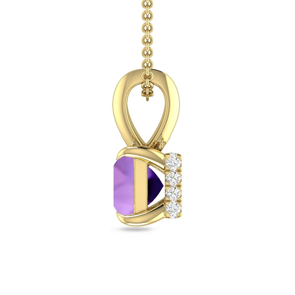 Yellow Gold - Amethyst