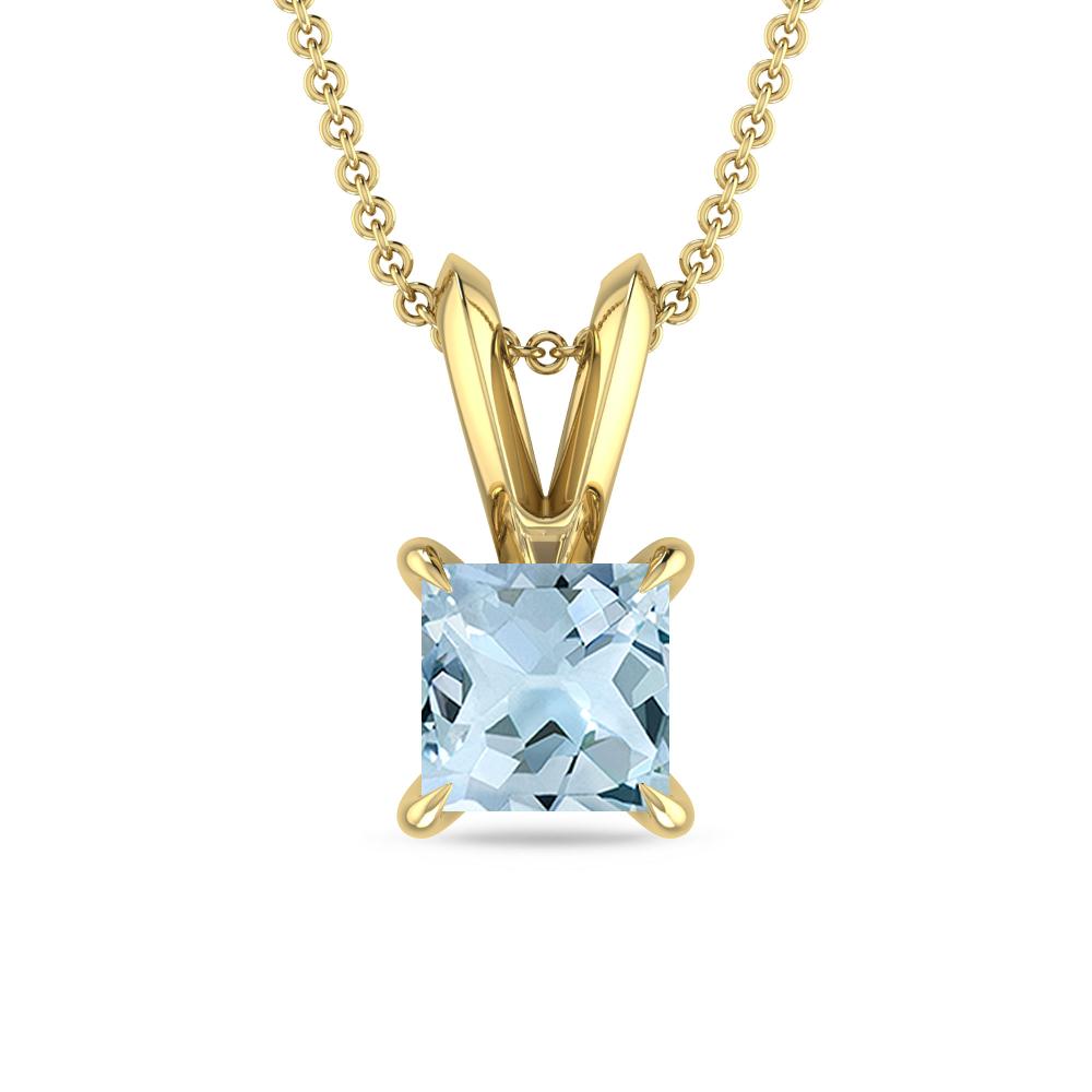 Yellow Gold - Aquamarine