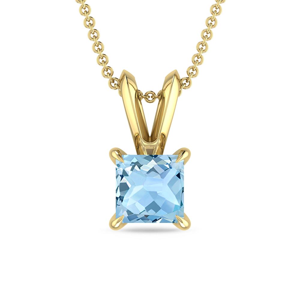 Yellow Gold - Aquamarine