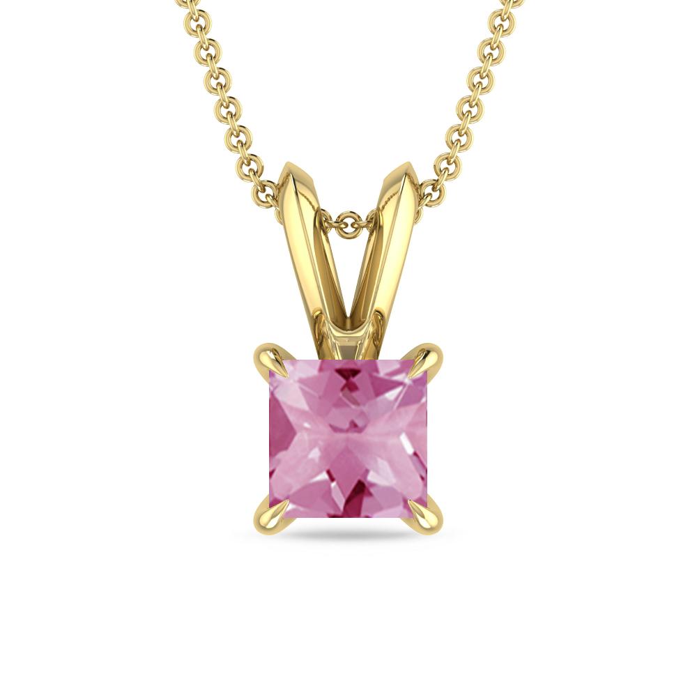 Yellow Gold - Pink Tourmaline