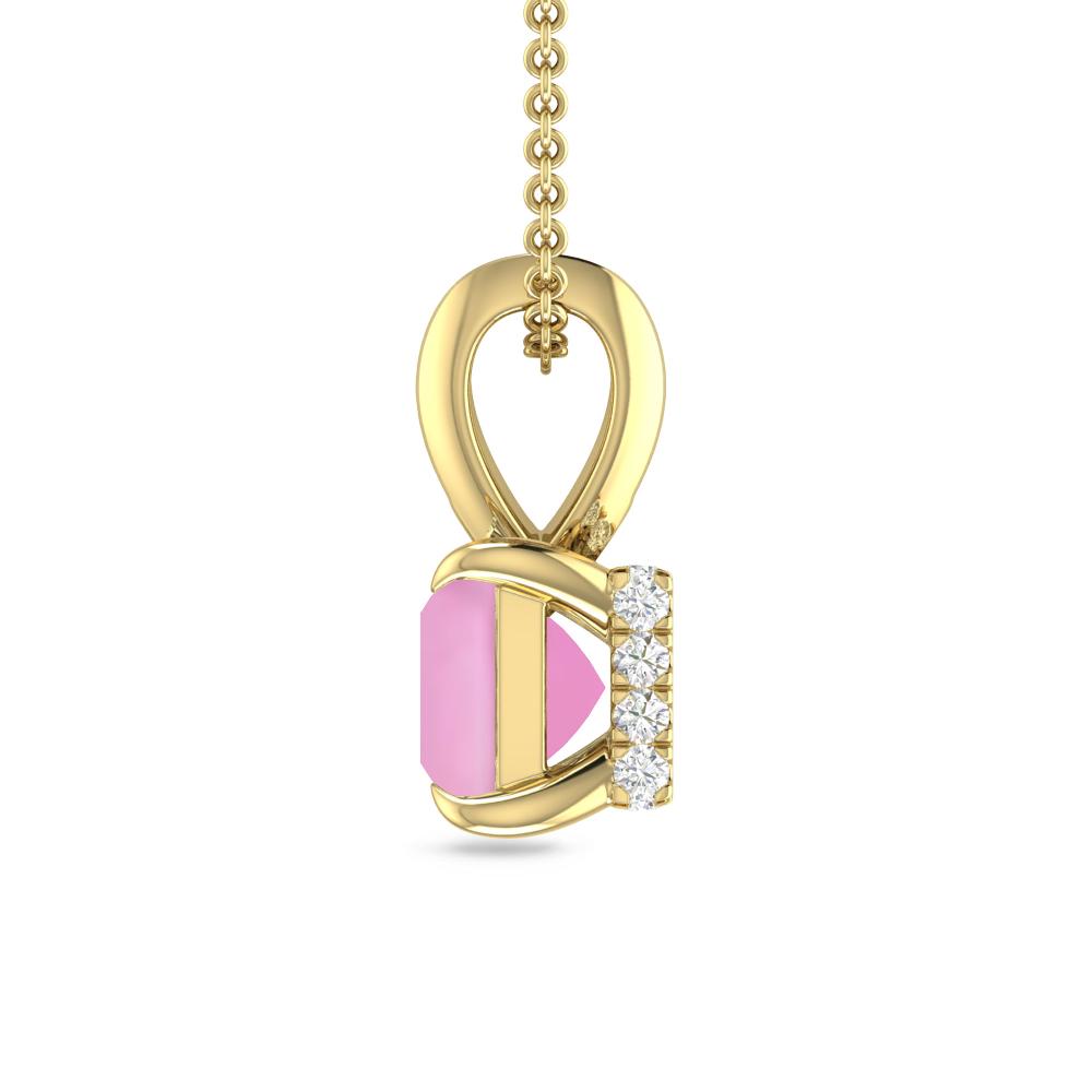 Yellow Gold - Pink Tourmaline