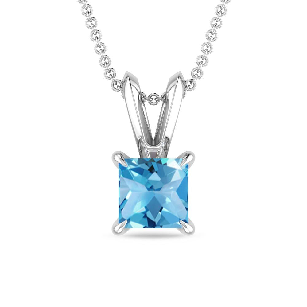White Gold - Blue Topaz