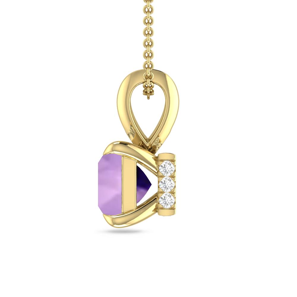 Yellow Gold - Amethyst