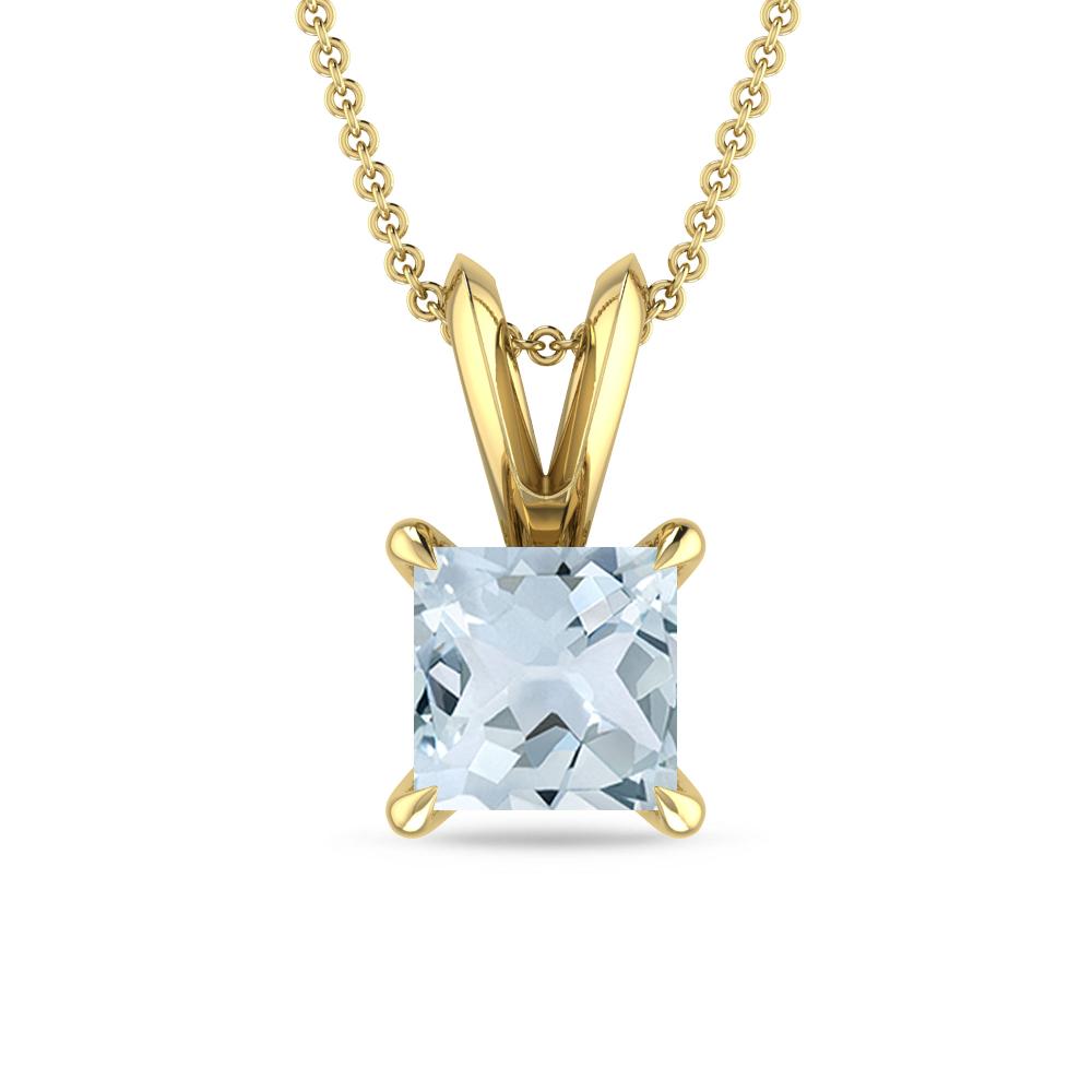 Yellow Gold - Aquamarine