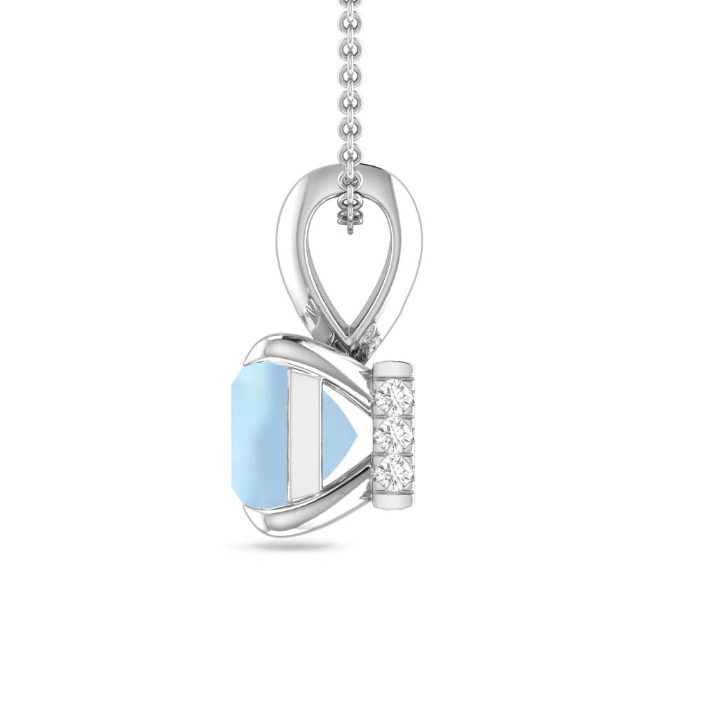 White Gold - Aquamarine