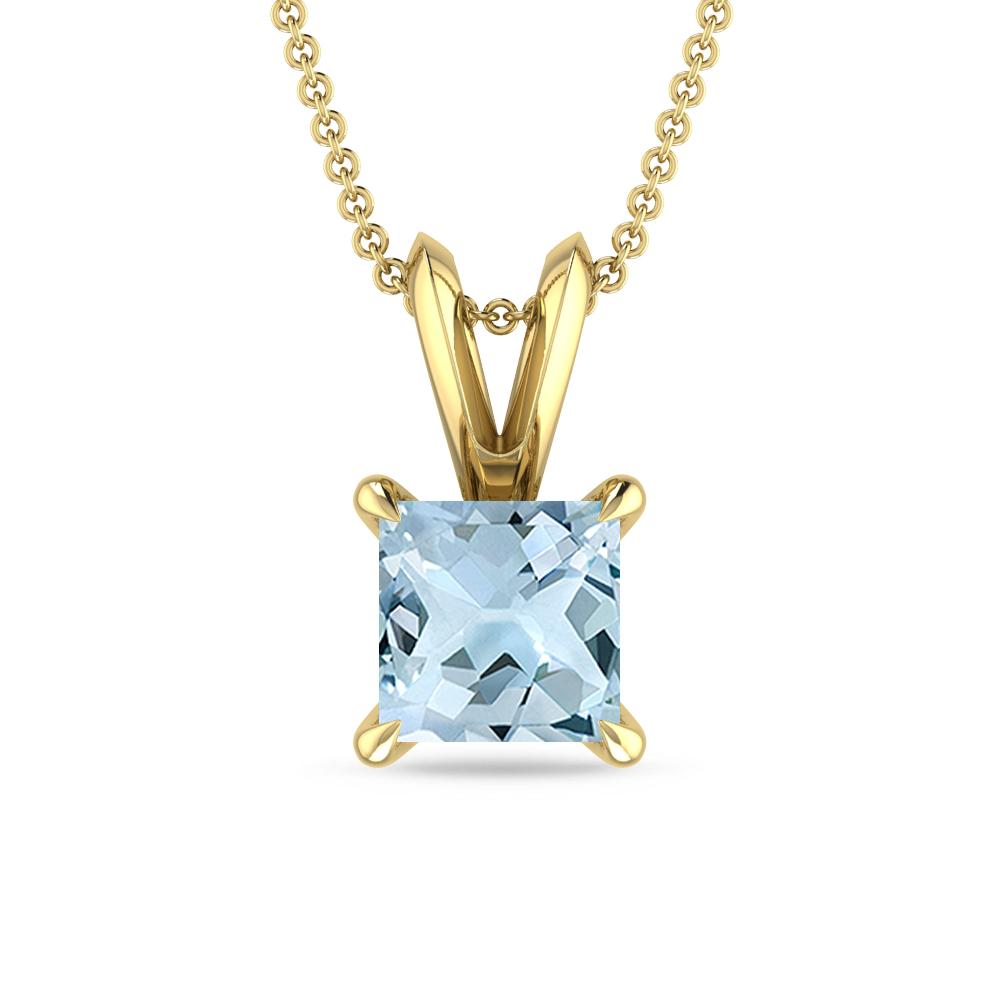 Yellow Gold - Aquamarine