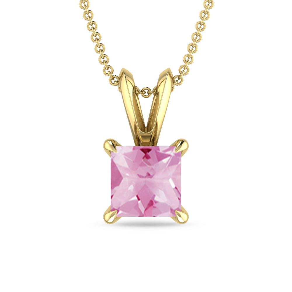 Yellow Gold - Pink Tourmaline