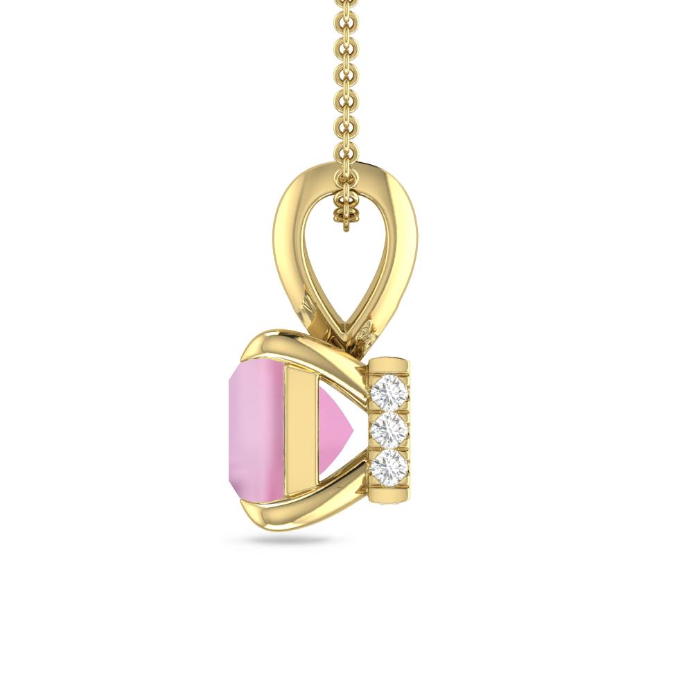 Yellow Gold - Pink Tourmaline