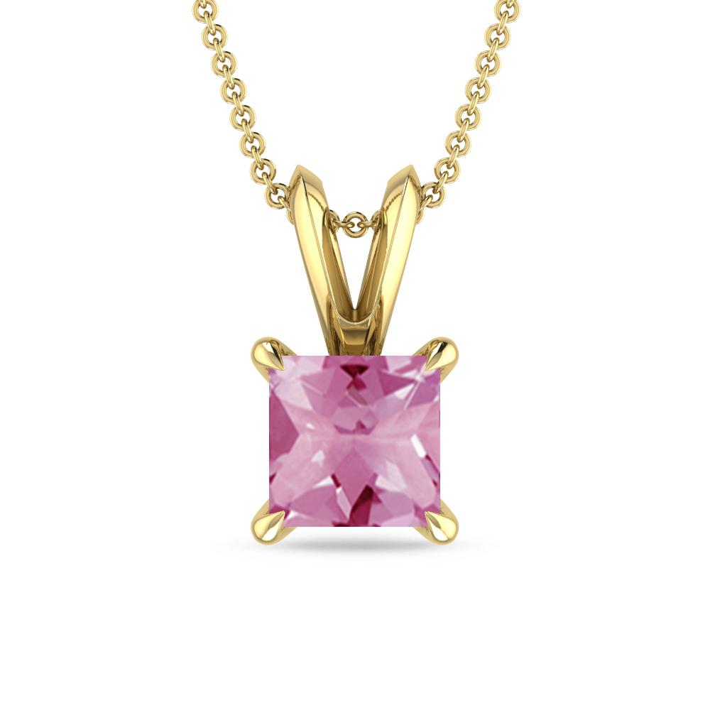 Yellow Gold - Pink Tourmaline