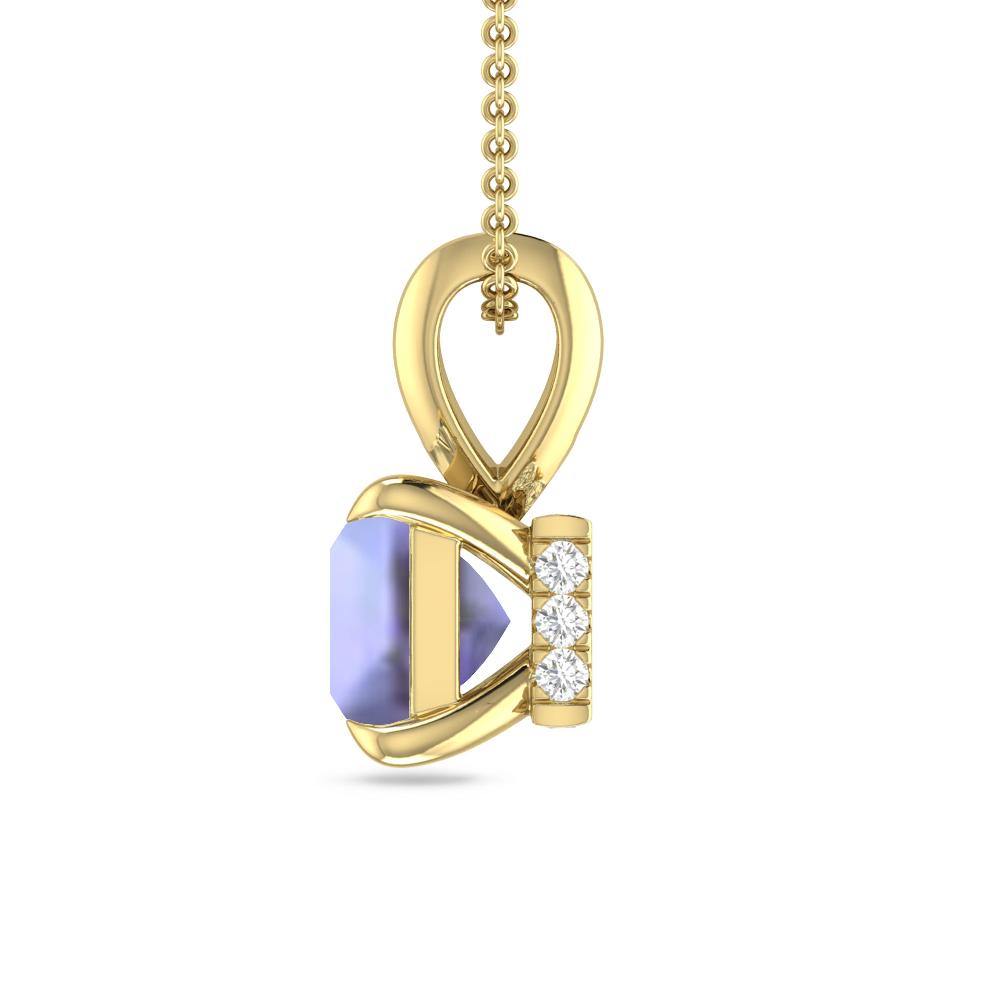 Yellow Gold - Tanzanite