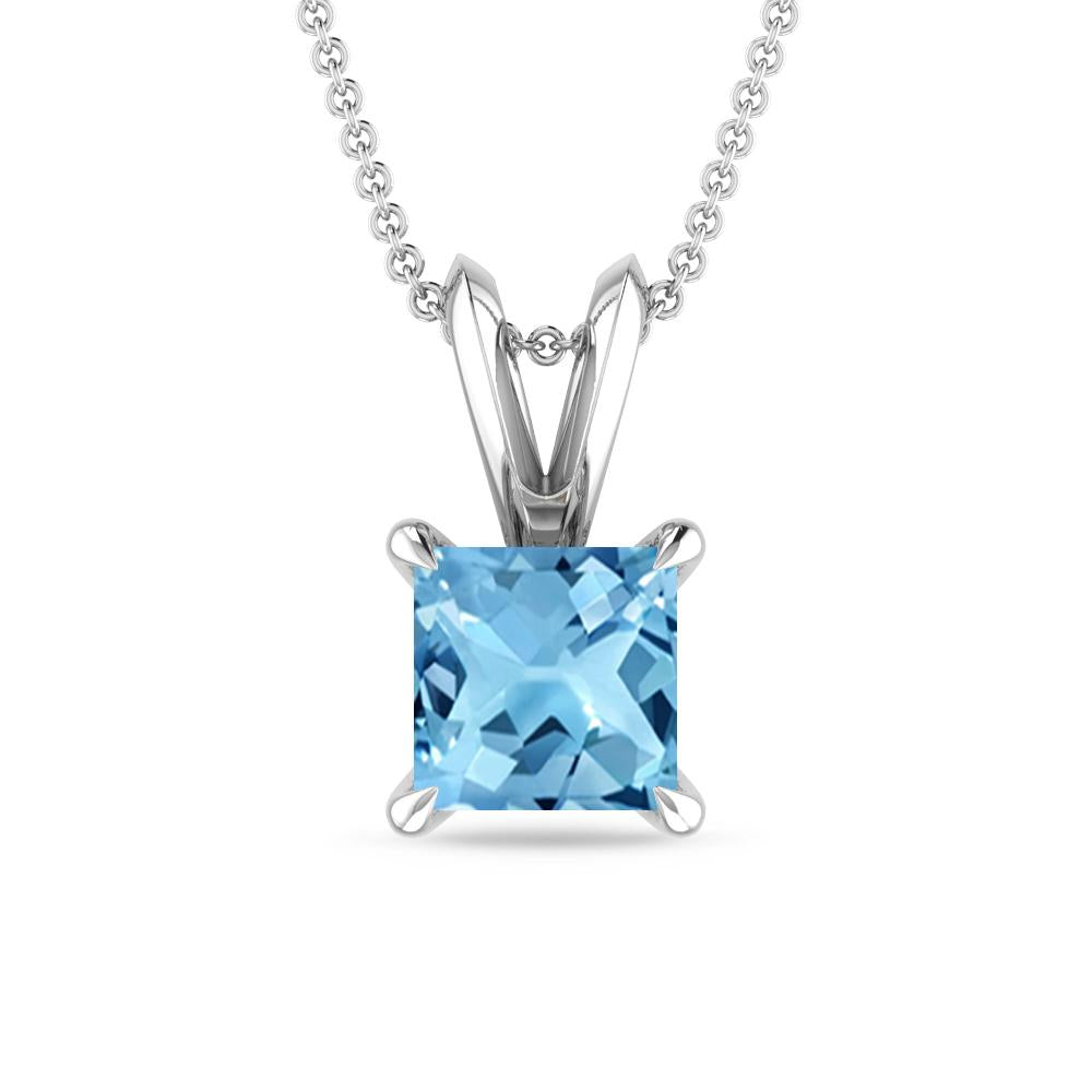 White Gold - Blue Topaz