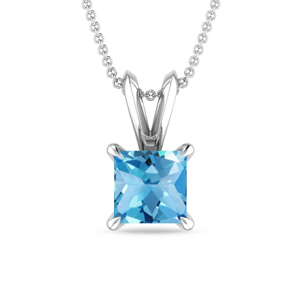 White Gold - Blue Topaz
