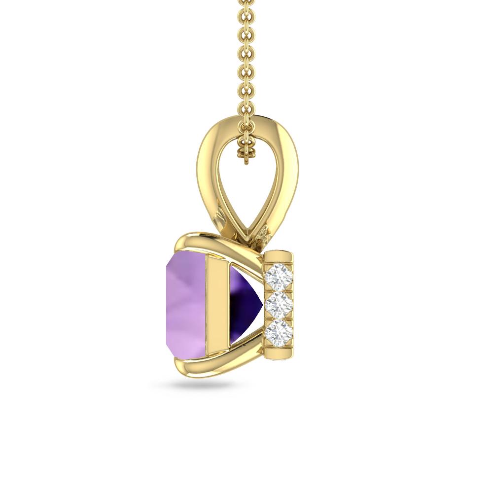 Yellow Gold - Amethyst