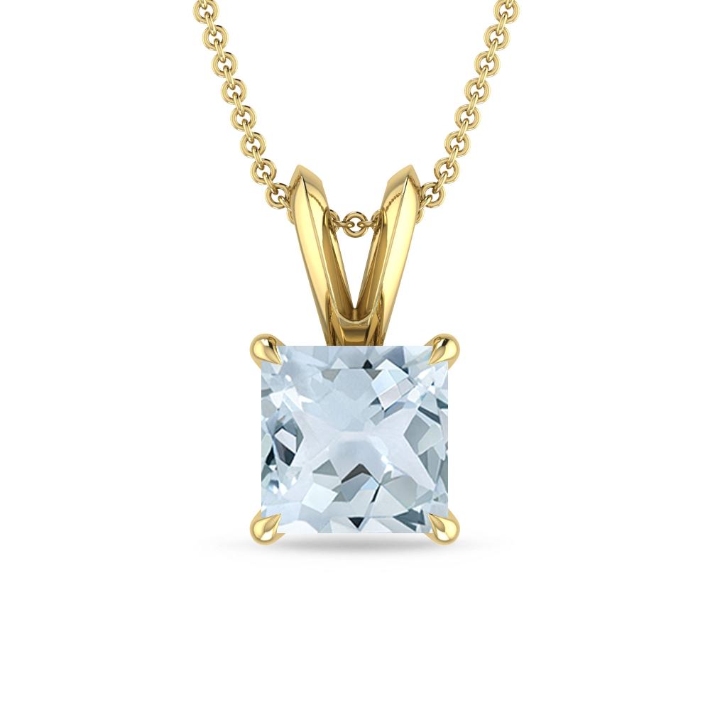 Yellow Gold - Aquamarine