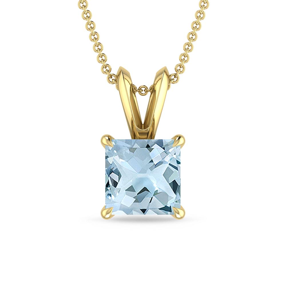 Yellow Gold - Aquamarine