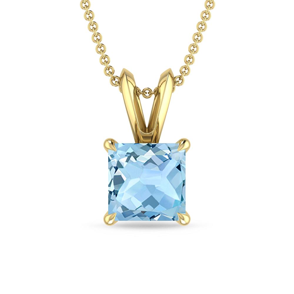 Yellow Gold - Aquamarine