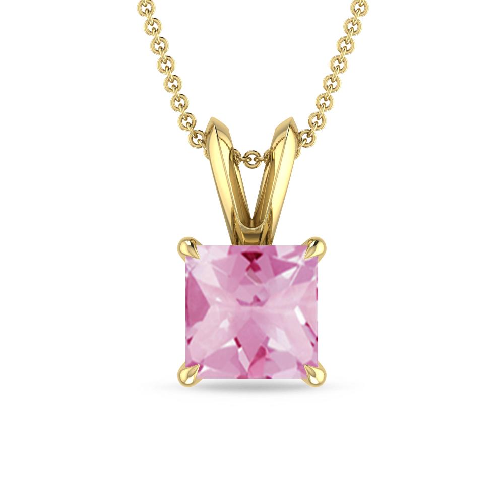 Yellow Gold - Pink Tourmaline
