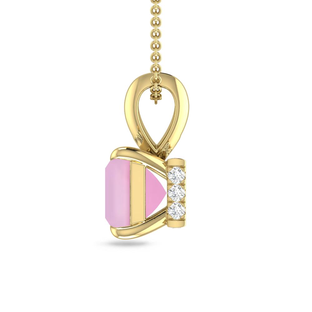 Yellow Gold - Pink Tourmaline