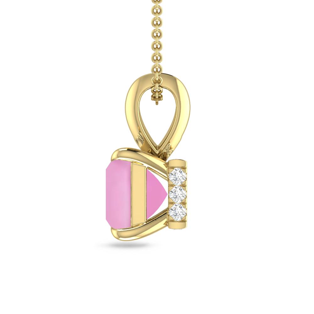 Yellow Gold - Pink Tourmaline