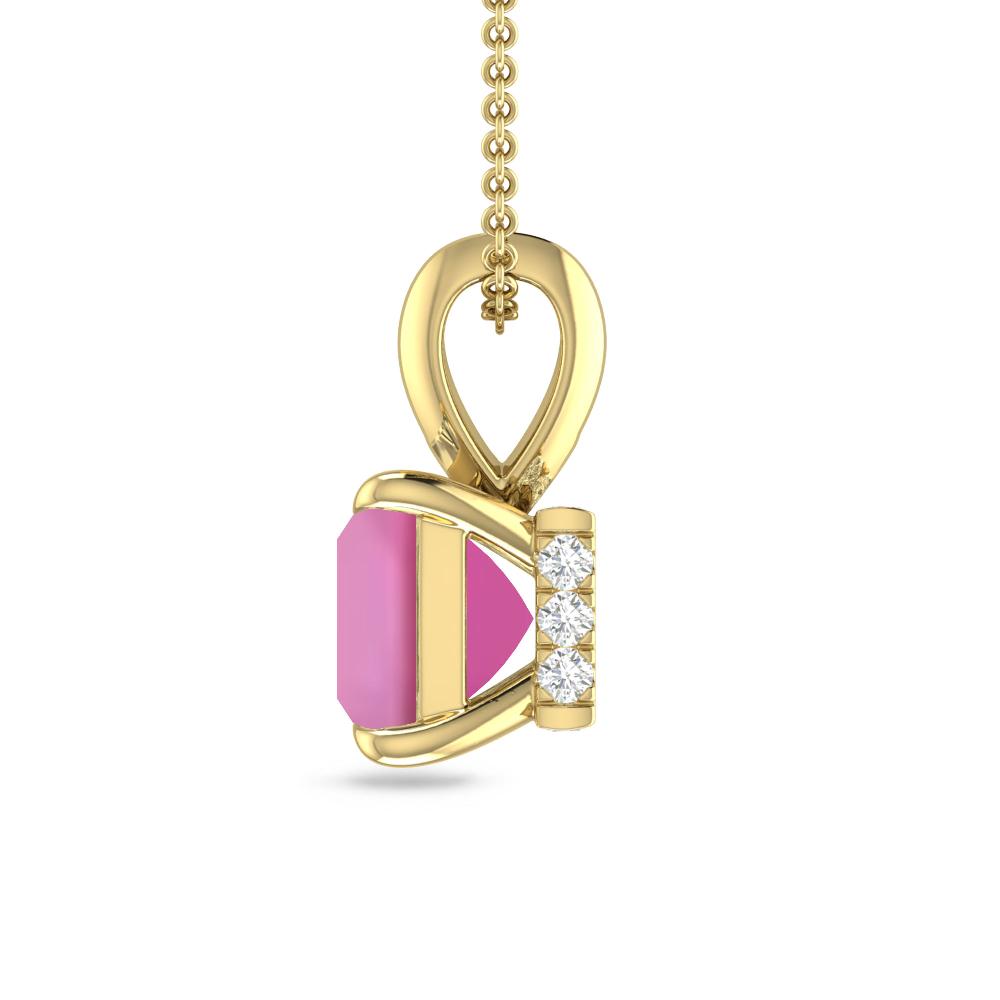Yellow Gold - Pink Tourmaline