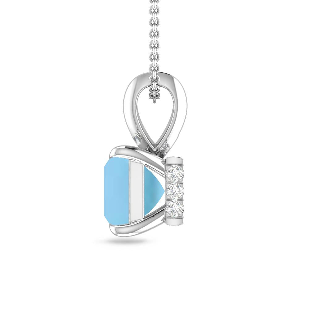 White Gold - Blue Topaz